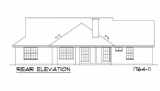 Rear Elevation image of The Getaway House Plan