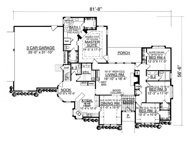 The Beautiful House Plan - 7964