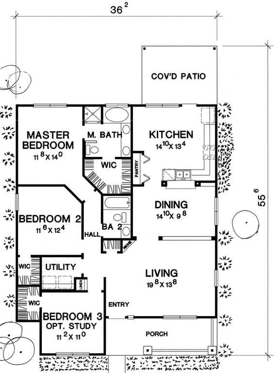 The Newberry 5380 3 Bedrooms and 2.5 Baths The House Designers