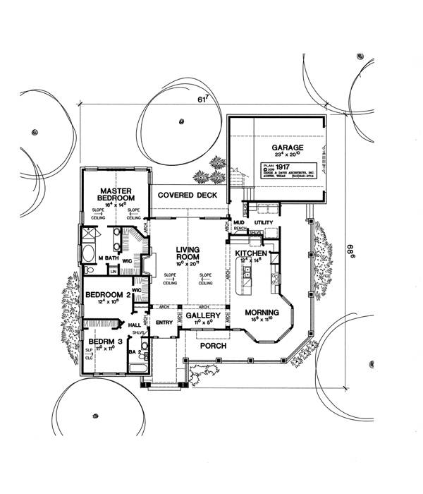 First Floor Plan image of 1917 House Plan