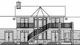 Rear image of The Wind Song 1 House Plan