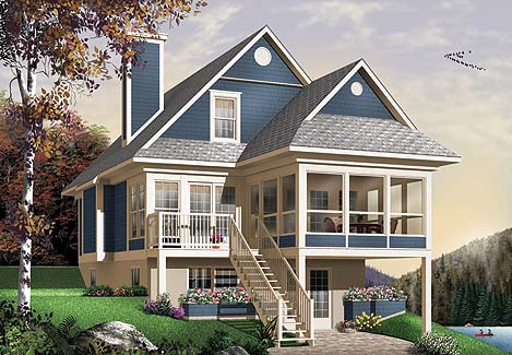 two-story cottage house plan