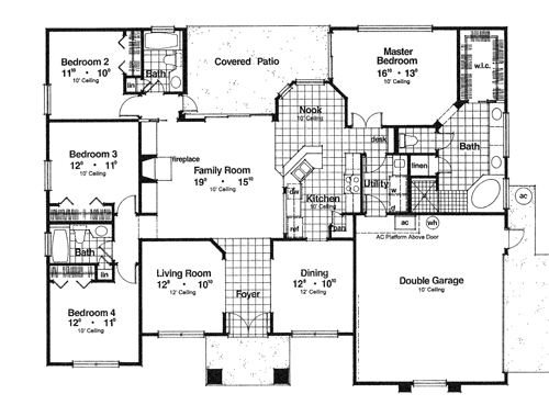 Bedford 3994 4 Bedrooms and 3.5 Baths The House Designers