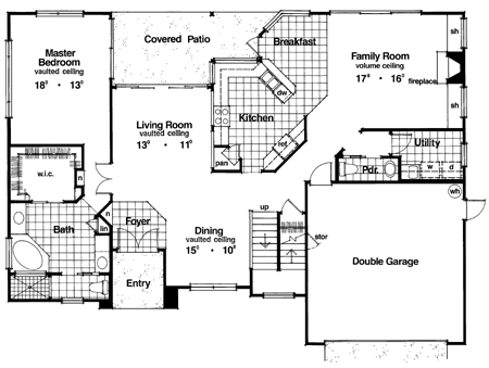4399 - 4 Bedrooms and 2 Baths | The House Designers