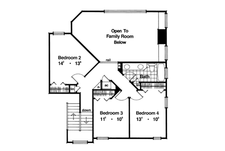 4399 - 4 Bedrooms and 2 Baths | The House Designers