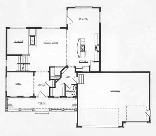 Main Floor Plan image of Washington House Plan