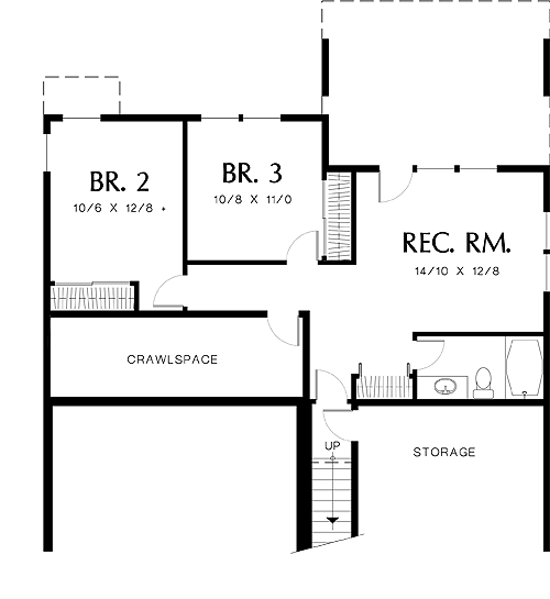 Lower Level image of Wandell House Plan