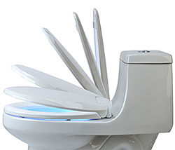 Brondell® Displays LumaWarm Heated Nightlight Toilet Seat