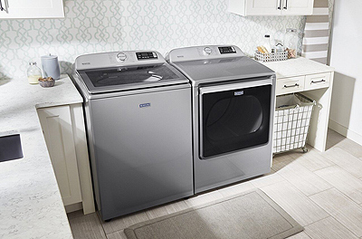 Maytag Smart Capable Washer and Dryer with Extra Power Button
