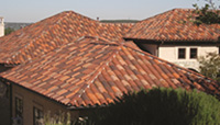 Mission style clay tiles