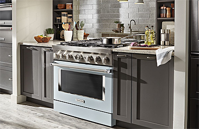 KitchenAid 36" Smart Commercial-Style Gas Range with 6 Burners