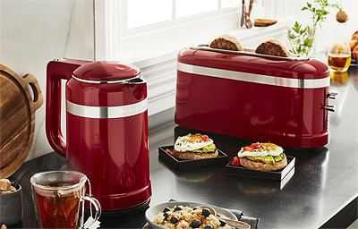 KitchenAid Electric Kettle and Long Slot Toaster