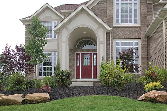 The Great American Home | The House Designers  The entryway is the first thing that a guest sees when they come to your  home. To make it as inviting as possible, consider a door that is timeless.