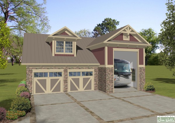 a0803-rv-garage-7-with-living-area-craftsman-maroon-vertical