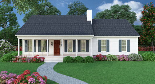 Best-selling House Plan - Sutherlin Small Ranch