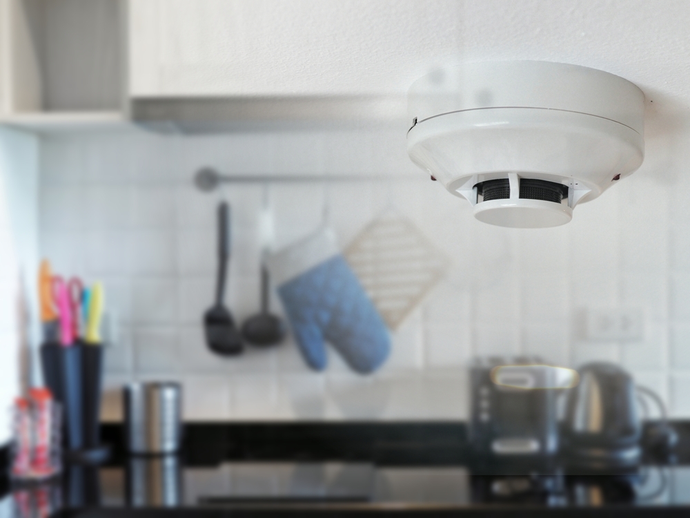 a smart smoke detector can send alerts so you're notified, wherever you are
