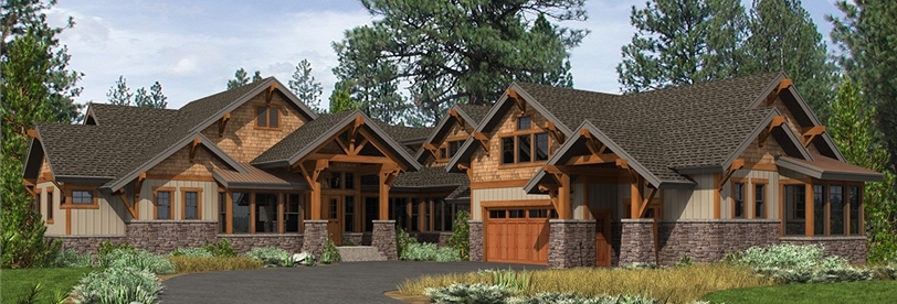 luxury mountain craftsman house plan