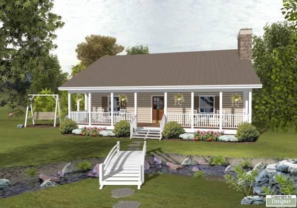 a simple cottage perfect for affordable new home construction in Florida