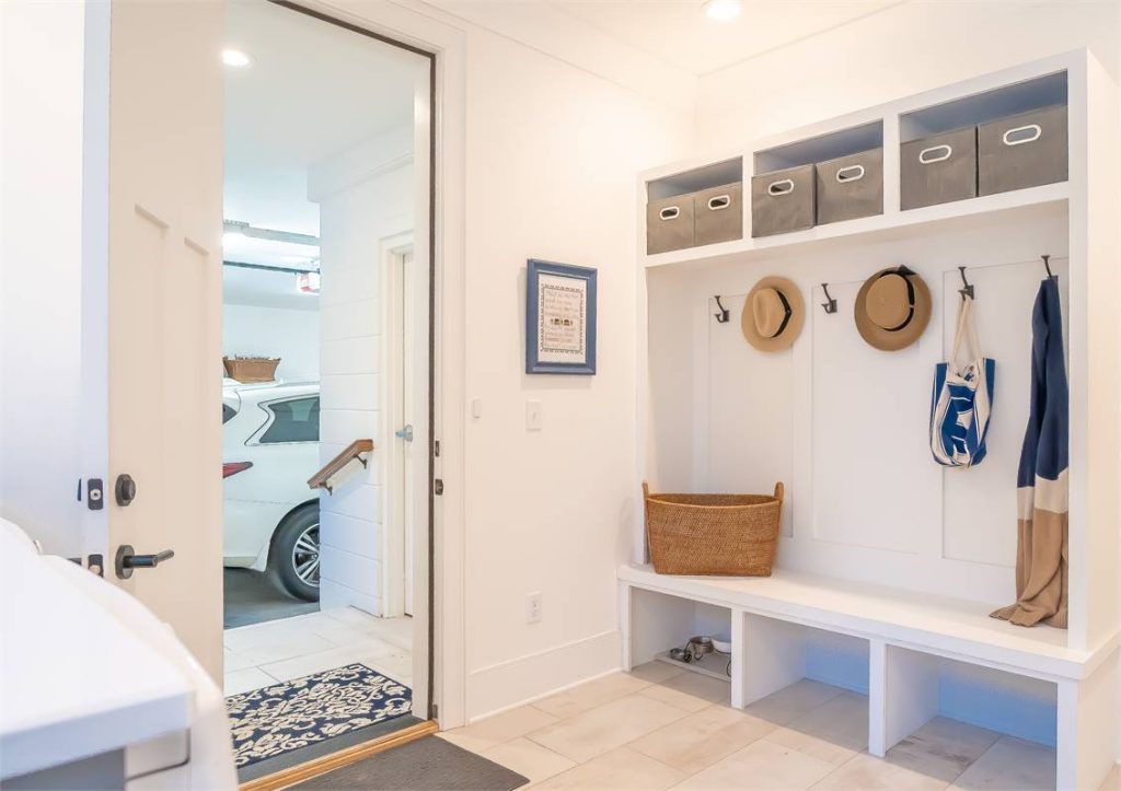 one of our fantastic mudrooms in a stunning modern farmhouse