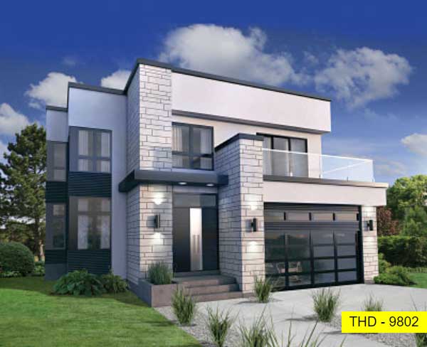 A Two-Story, Three-Bedroom Modern Home with Open Concept Living and an Upstairs Lounge