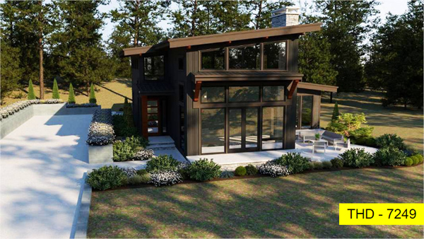 Check Out This New Contemporary Home with Tons of Windows, Perfect for Natural Lots!