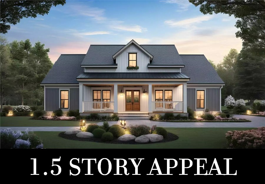 A Country Home with Open Living and 3 Split Bedrooms on the Main Floor and a Bonus with Bath Above