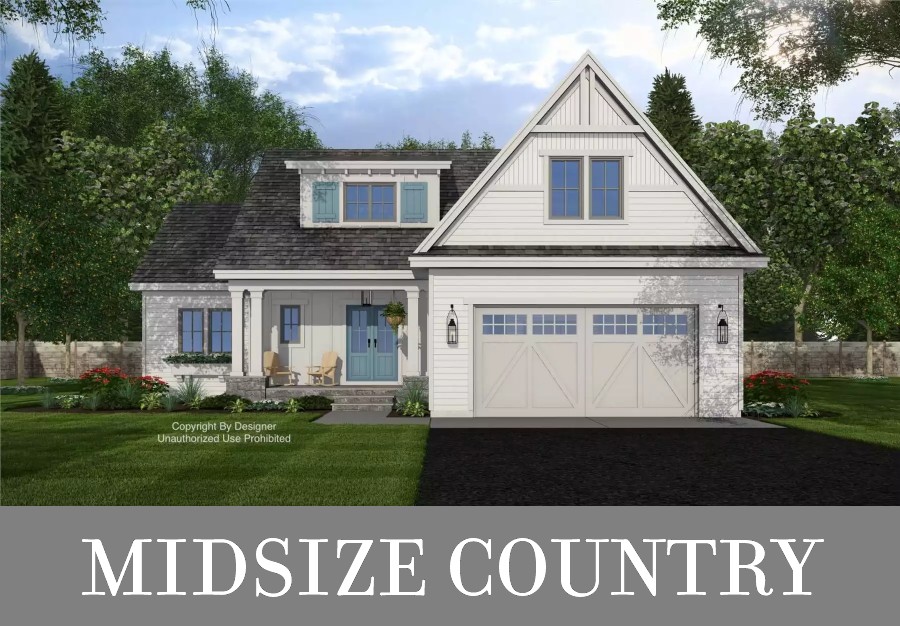 A Two-Story Country Home with Primary and Guest Suites Downstairs and Kid Rooms Upstairs