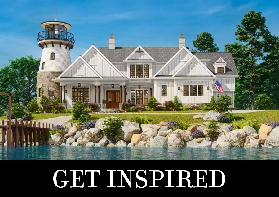 A Unique Beach House with a Lighthouse Element, Five Bedrooms, and Traditional Appeal