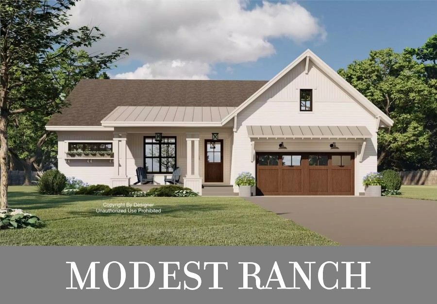 A Ranch with Three Bedrooms, an Office, Open Living, and a Basement You Can Finish Later