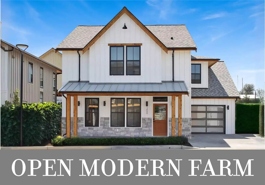 A Two-Story Modern Farmhouse with Volume Living and a Great Layout for a Neighborhood