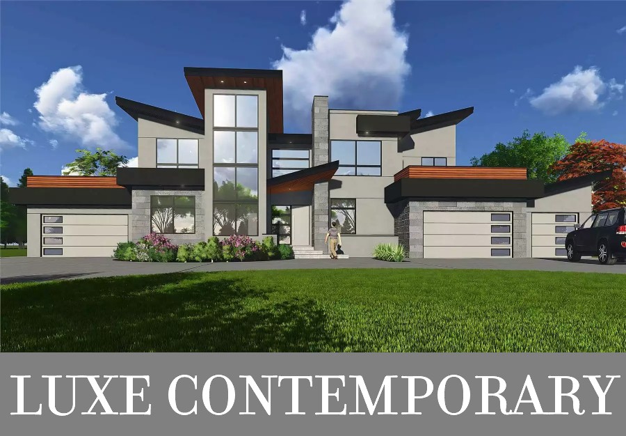 A Striking Contemporary Home with 5,911 Square Feet Across Two Stories and the Finished Basement