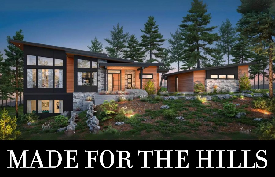 A Stunning Contemporary Home with Huge Windows and Inverted Living with a Finished Walkout Basement