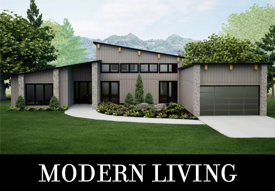 A Mid-Century-Inspired Ranch with Totally Open Living, High Windows, and 2 Bedroom Suites