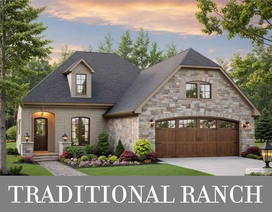 A 2,000-Square-Foot Ranch with 3 Beds, 2.5 Baths, and Formal Definition in a Deep Layout