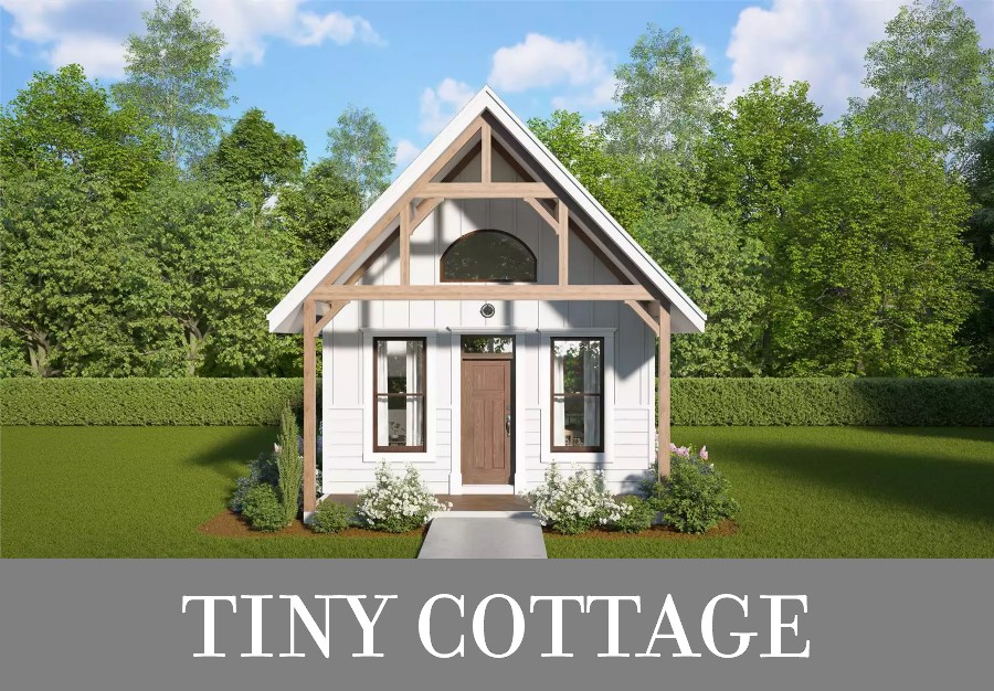 An ADU-Worthy Cottage with 470 Square Feet, 2 Bedrooms, 1 Bathroom, and Open Living