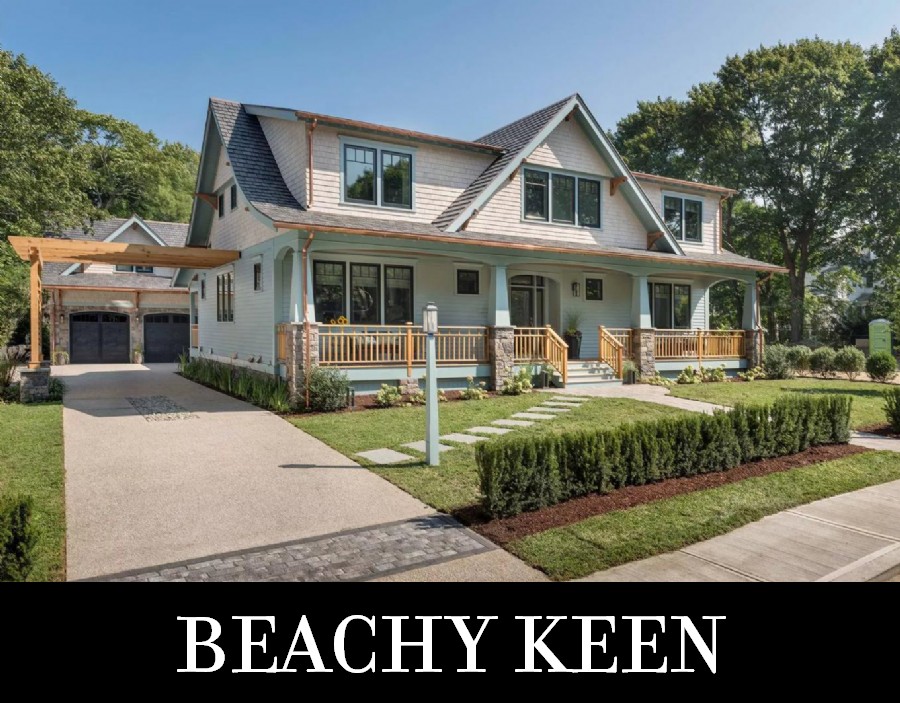 A Classic New England Beach House with 2,697 Square Feet, 2 Primary Suites, a Guest House, and More