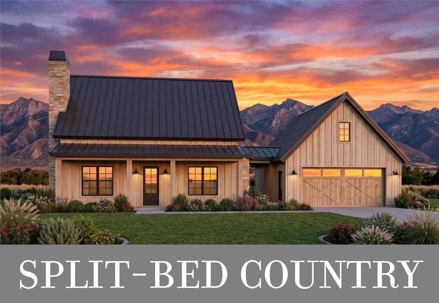 A 2-Story Country Cabin with 1,849 Square Feet, 3 Bedrooms, and 2.5 Bathrooms