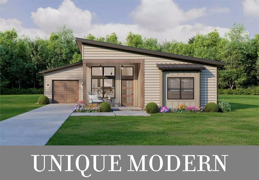 A Modern Ranch with 1,611 Square Feet, 3 Bedrooms, 2 Bathrooms, and Unique Common Spaces
