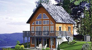 A Tiny Cottage with Huge Windows, Upstairs Loft, and Clear Sightlines to Point Toward the Lake