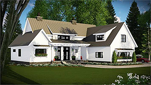The Arrangement of This Four-Bedroom Plan Is Private and Super Functional