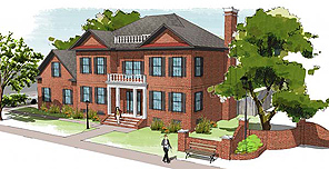 A Luxury Two-Story Brick Home with Formal Interior and a Ground-Level Guest Suite