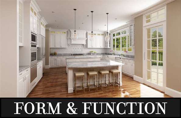 This Luxury European Home Has a Large U-Shaped Kitchen with Two Islands for Tons of Counterspace!