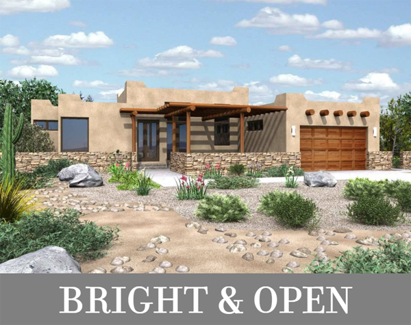 A Cute Two-Bedroom Ranch with Southwestern Adobe Style