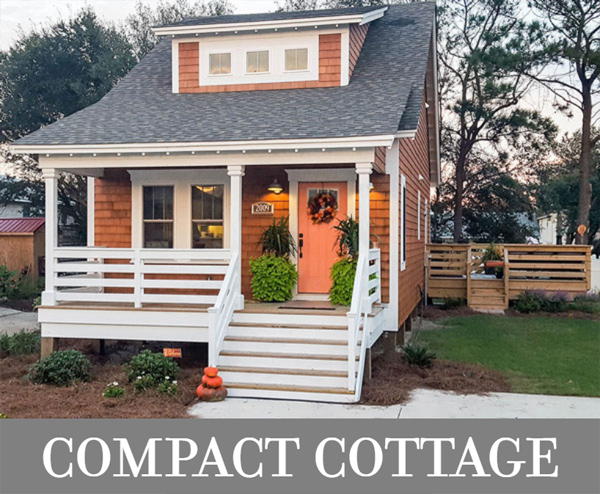 A Narrow Beachy Cottage with a Main Level Master and Two Bedrooms Upstairs
