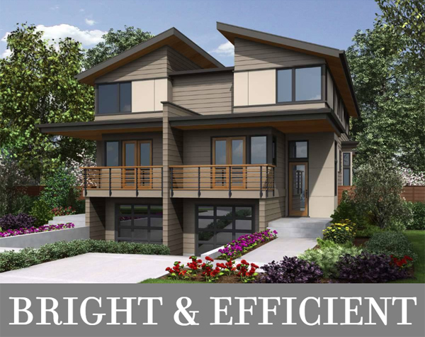 Check Out the Unique Layout of This Drive-Under Modern Duplex with Two Bedrooms per Unit!