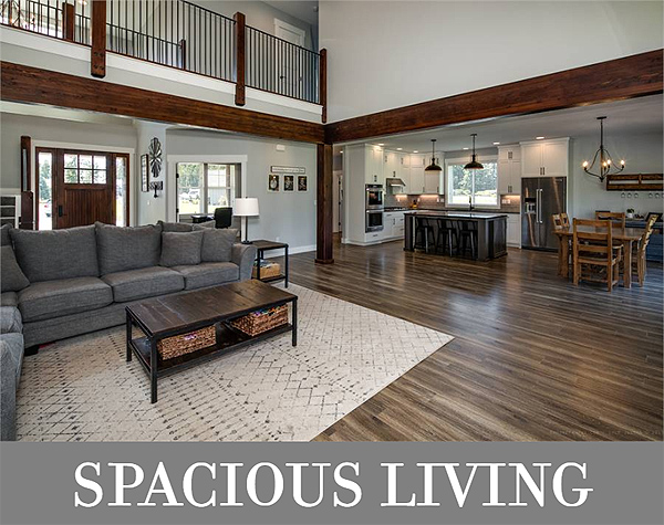 A Spacious Open-Concept Farmhouse with Main Level Master and Three Bedrooms Upstairs