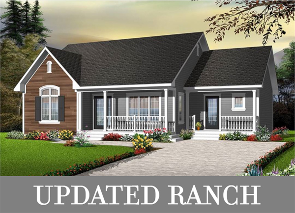 A Neat Ranch with Separate Eating/Living Areas and Three Bedrooms That Share a 5-Piece Hall Bath