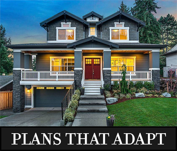 This Gorgeous Craftsman Is Made for a Lot That Slopes Side-to-Side from the Street