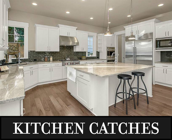 A Huge Kitchen with Tons of Countertop Space in a 3-Level Craftsman for a Sloped Lot
