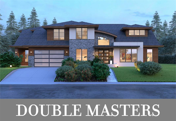 A Stunning Luxury Design with Two Master Suites with Five-Piece Baths, One on Each Story!